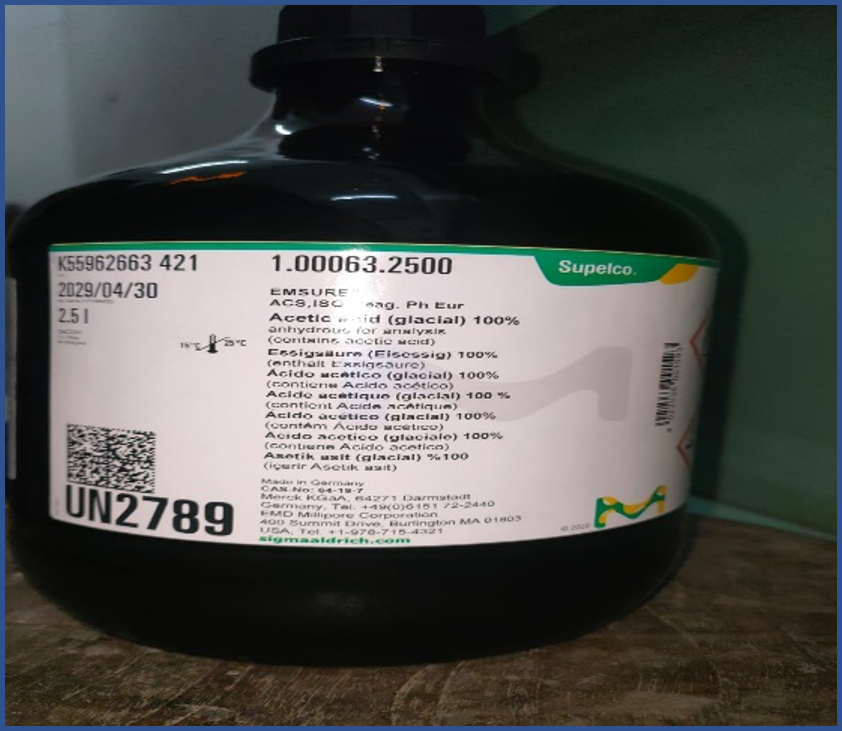 Asam asetat (glasial) Merck 100% CN. 1000632500